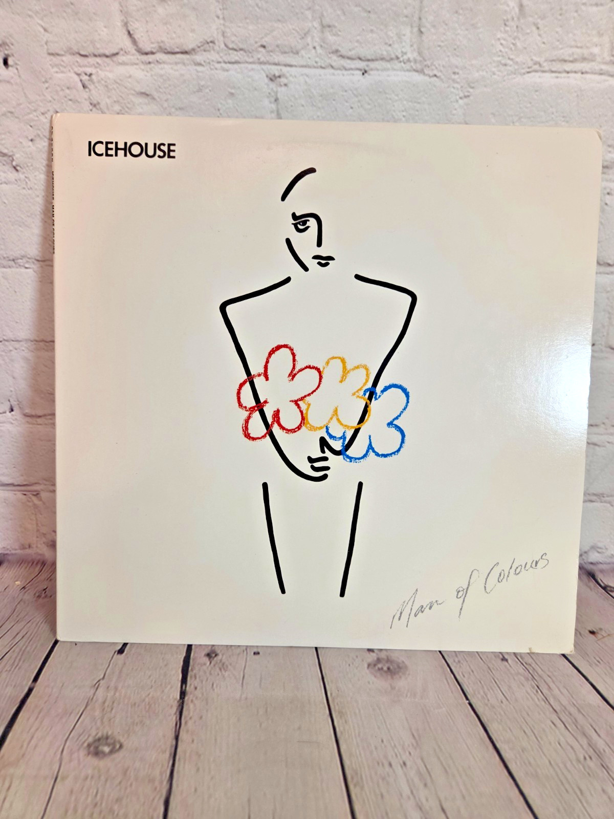 Icehouse "Man of Colours" Vinyl LP, 1987 Chrysalis OC 41592 VG+/VG+
