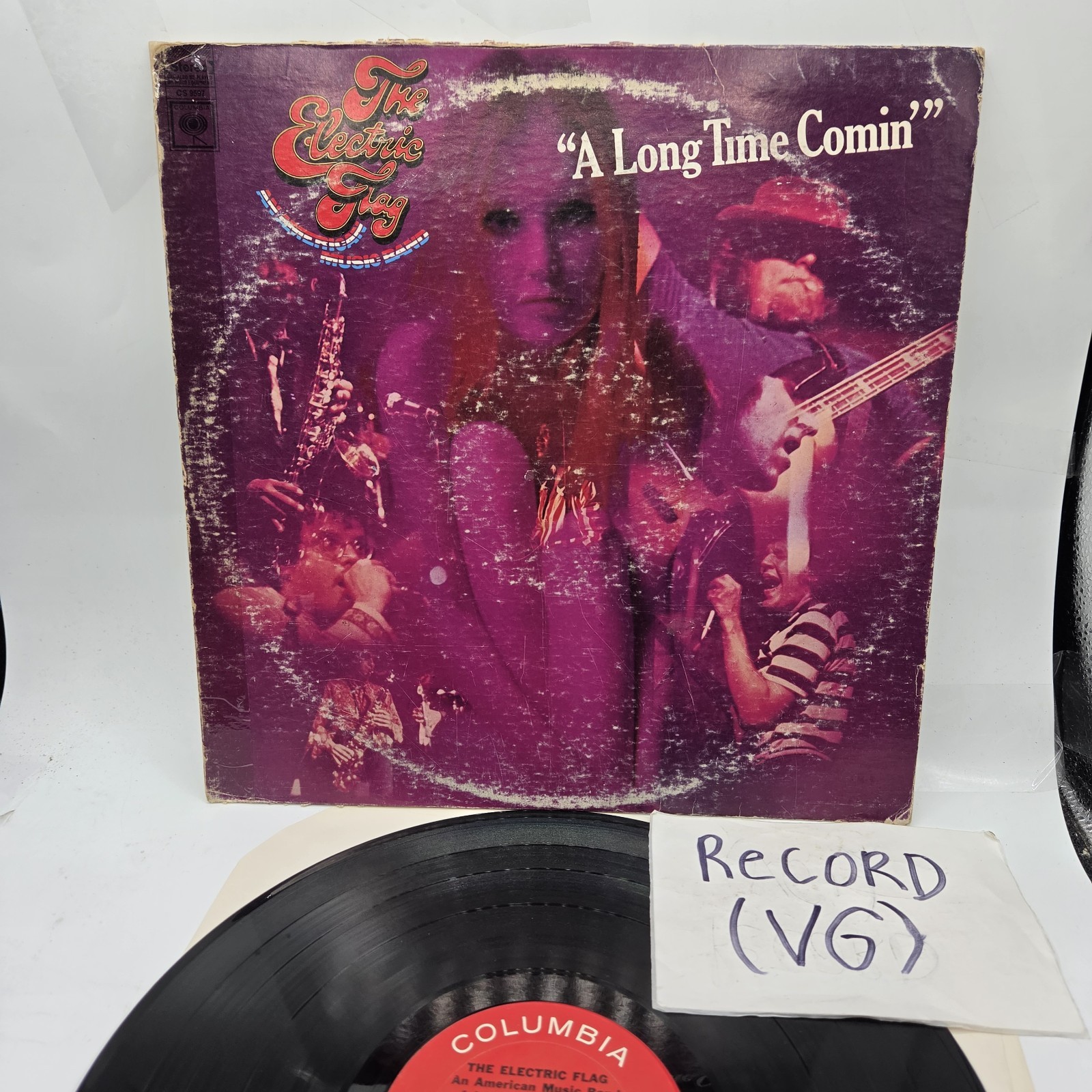 The Electric Flag A Long Time Comin Vinyl Record Lp Columbia Pitman VG