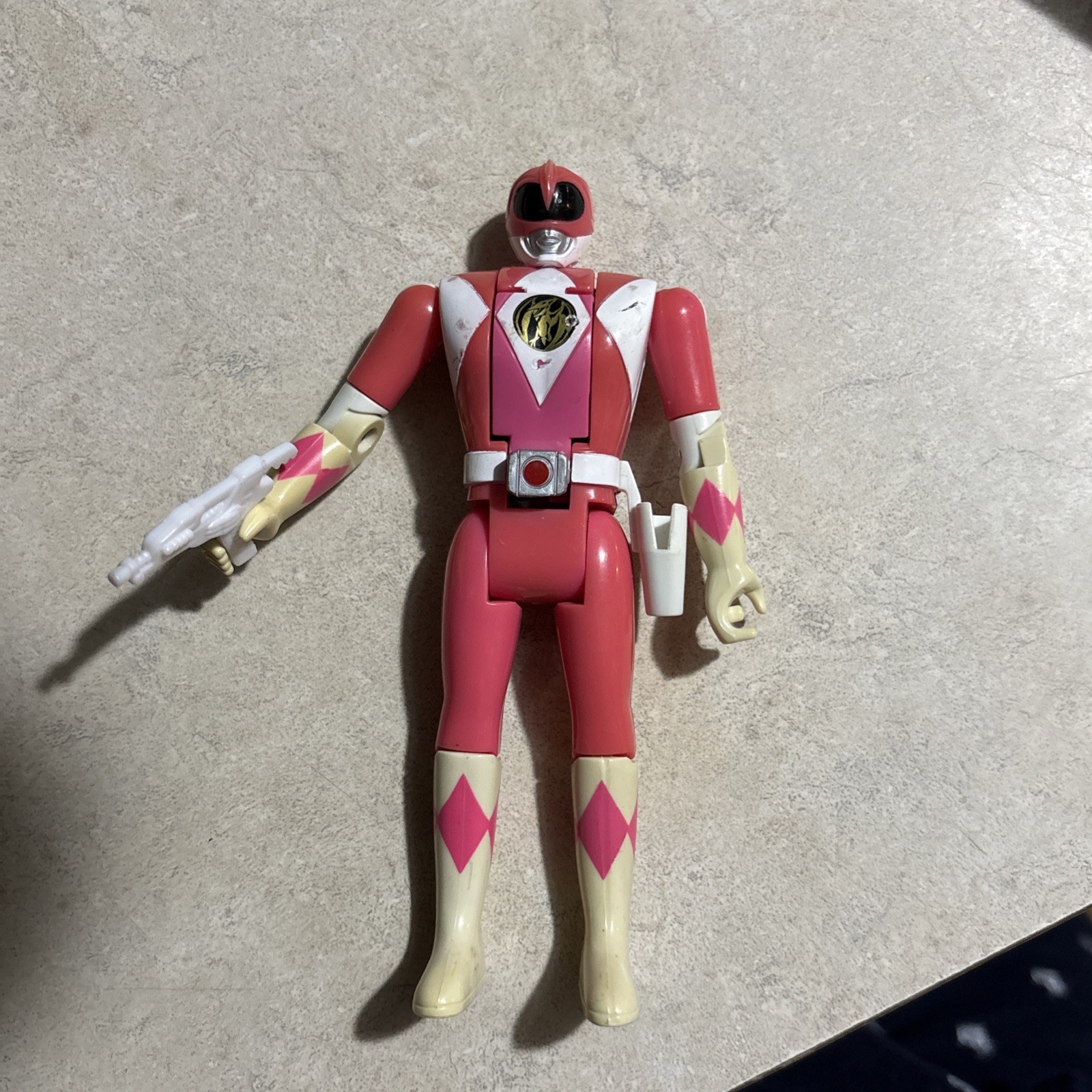 1993 Kim Kimberly Hart Pink Ranger 5.5" Auto Morphin Action Figure Power Rangers