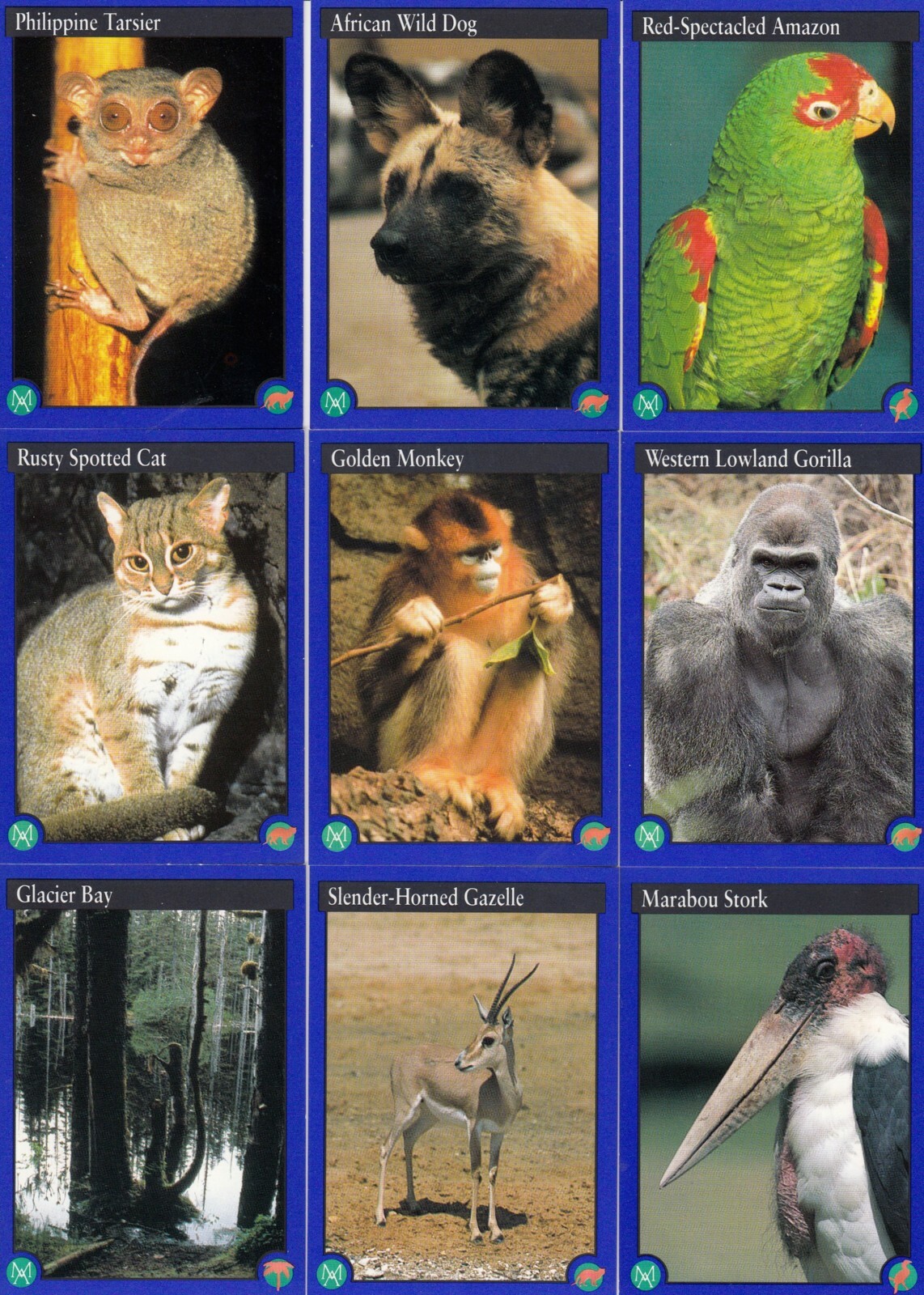 CARTE AZIONE AMBIENTALE SERIE 2 1993 CARD BASE PARZIALE SET DI 49 DI 50 CH