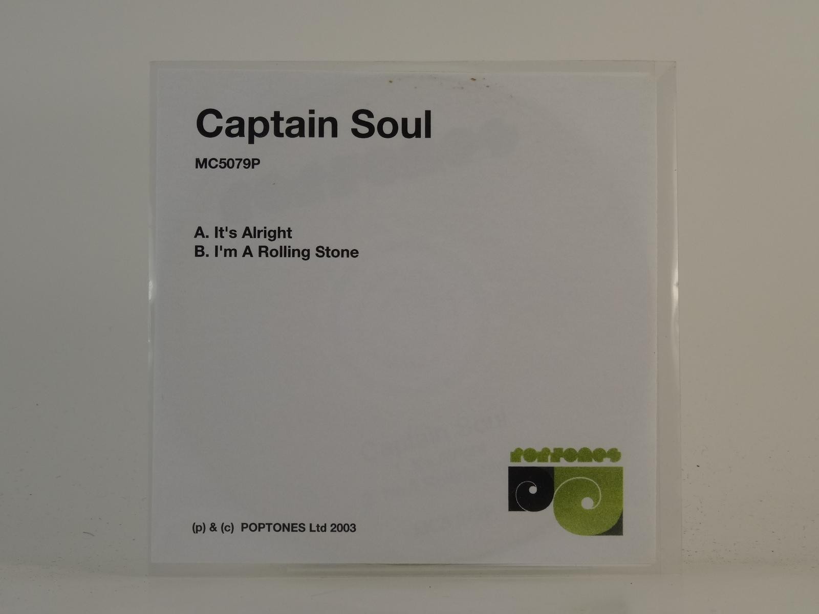 CAPTAIN SOUL IT'S ALRIGHT (H1) 2 Track Promo CD Single plus White Sleeve 