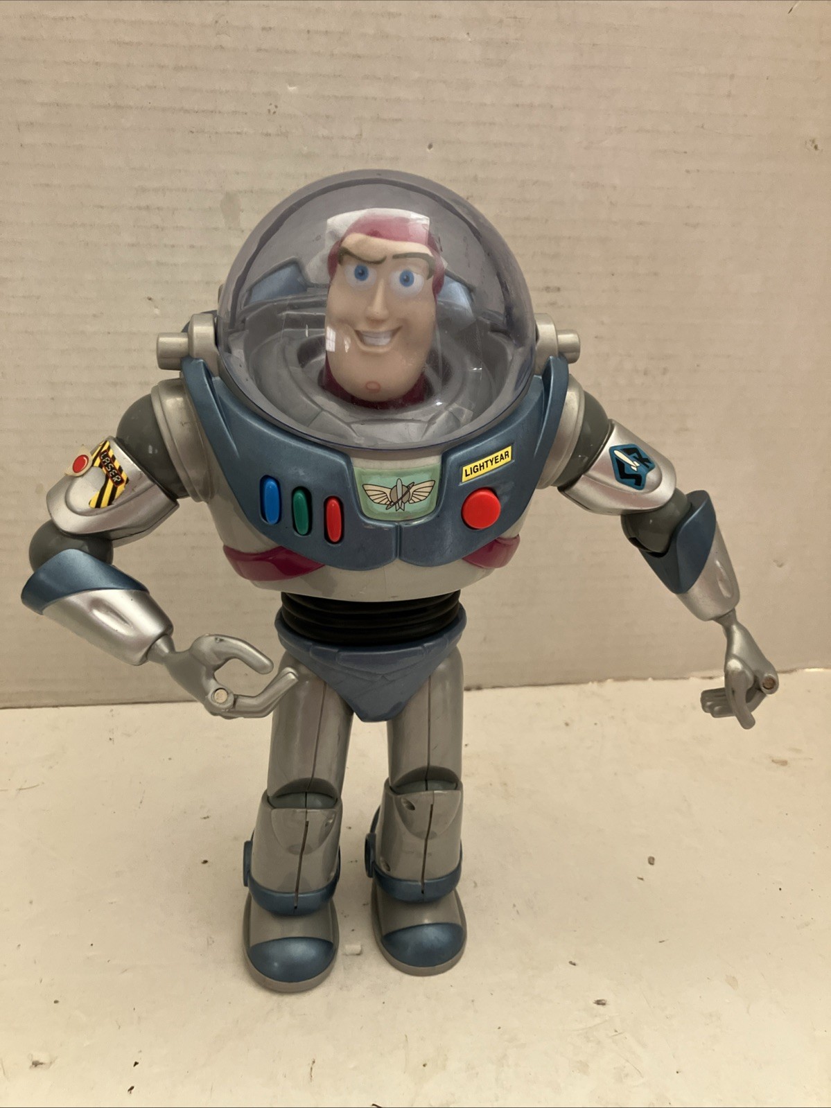 Disney Pixar Metallic Blue & Silver Buzz Lightyear (Rare) Tested Talks Works