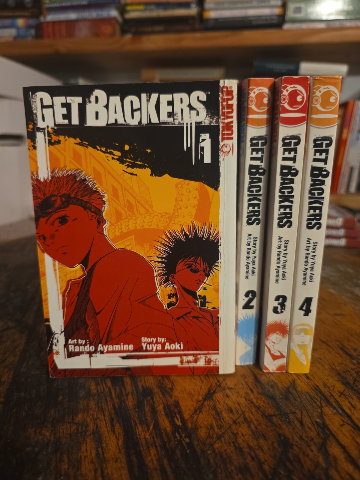 Get Backers Vol 1-4 Manga (in inglese) TokyoPop Yuya Aoki Rando Ayamine