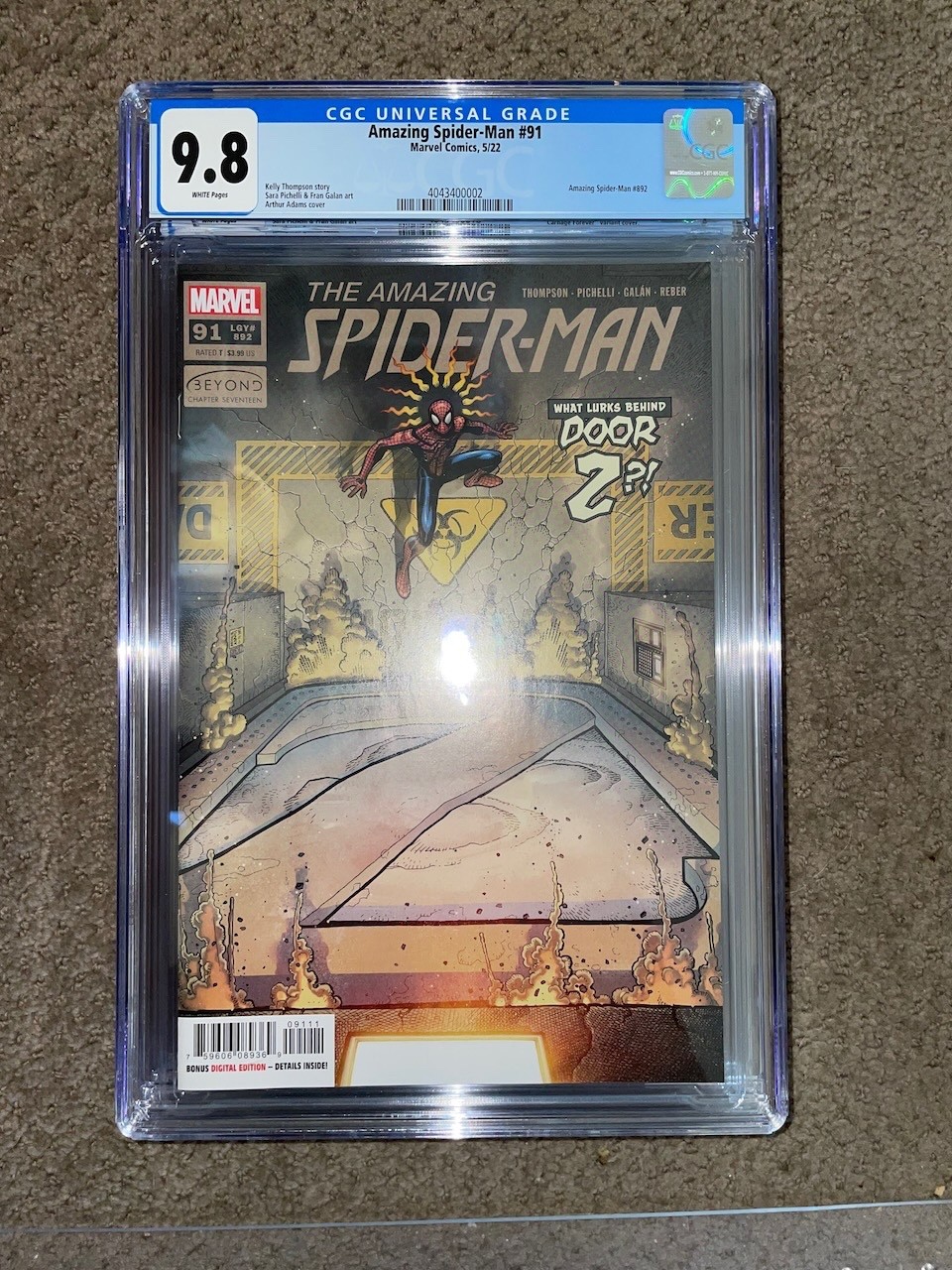 Amazing Spiderman (Volume 5) #91 CGC 9.8 ORDINE PERSONALIZZATO spedizione gratuita
