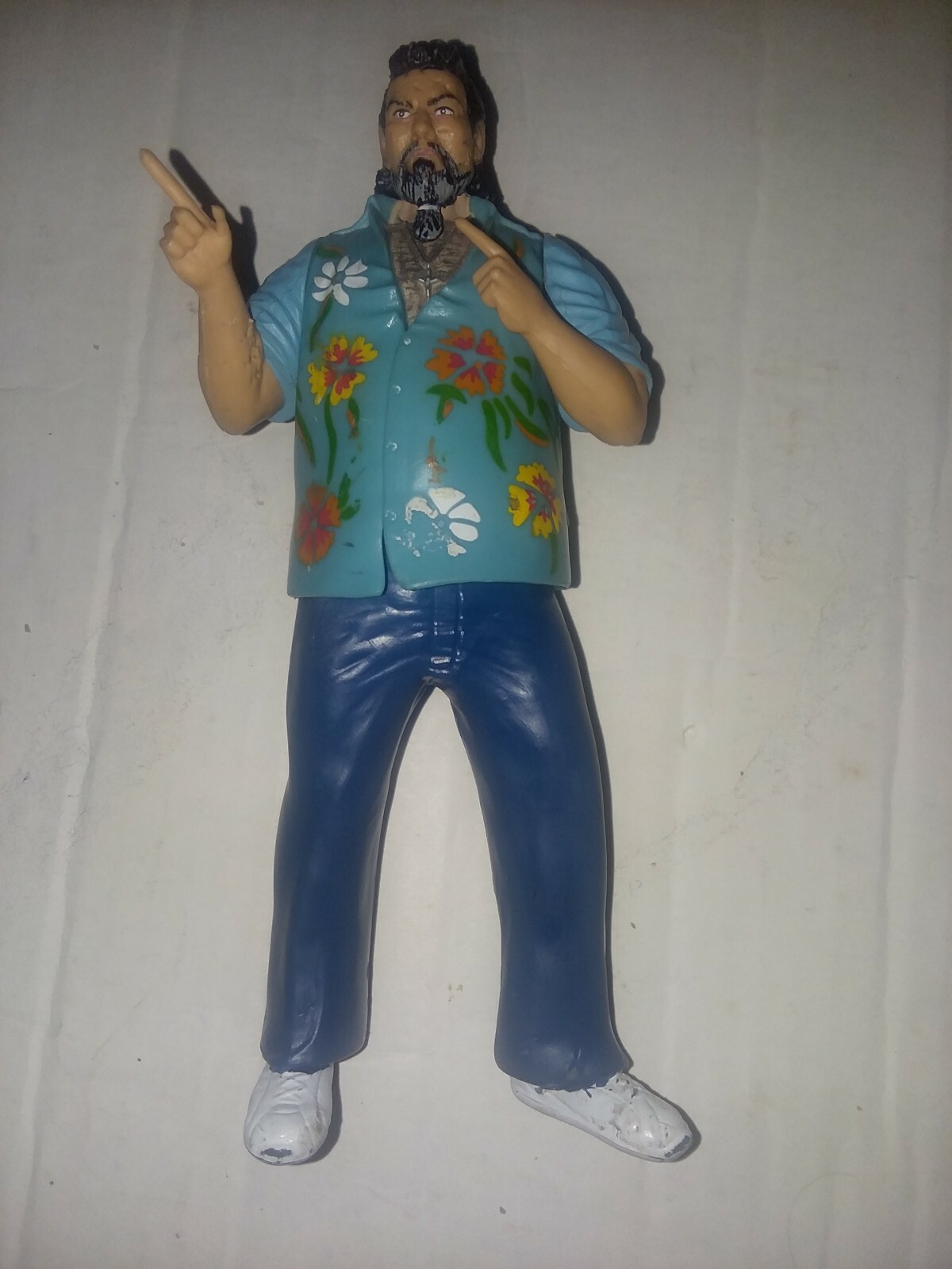 VINTAGE WWF CAPTAIN LOU ALBANO ACTION FIGURE JAKKS 1997