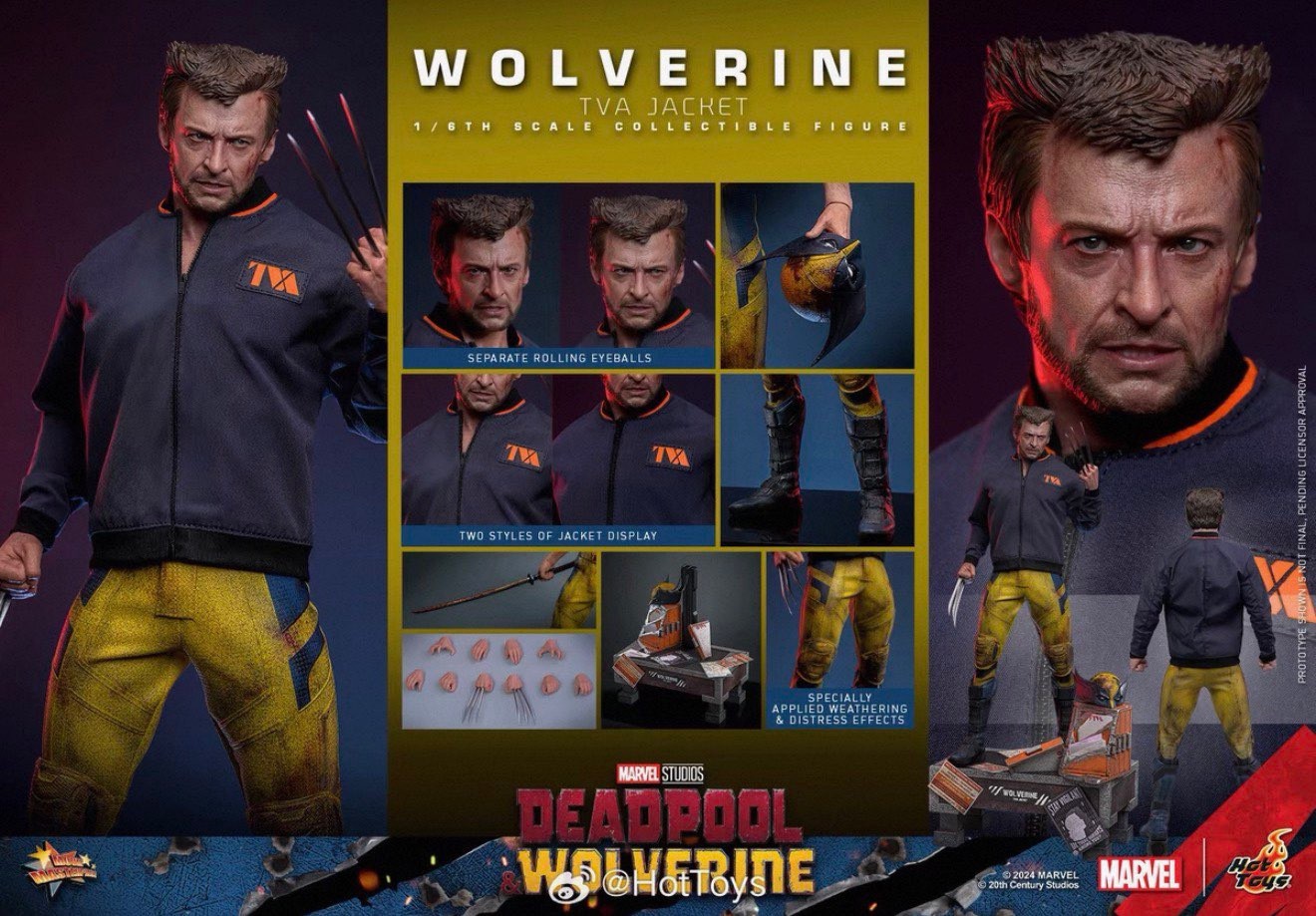 Giacca Hot Toys MMS756 Deadpool & Wolverine 1/6 Wolverine TVA in magazzino