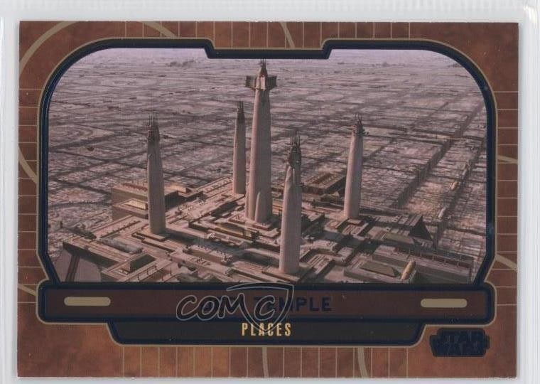 2013 Topps Star Wars Galactic Files Series 2 Places Blue 86/350 Jedi Temple 1j8