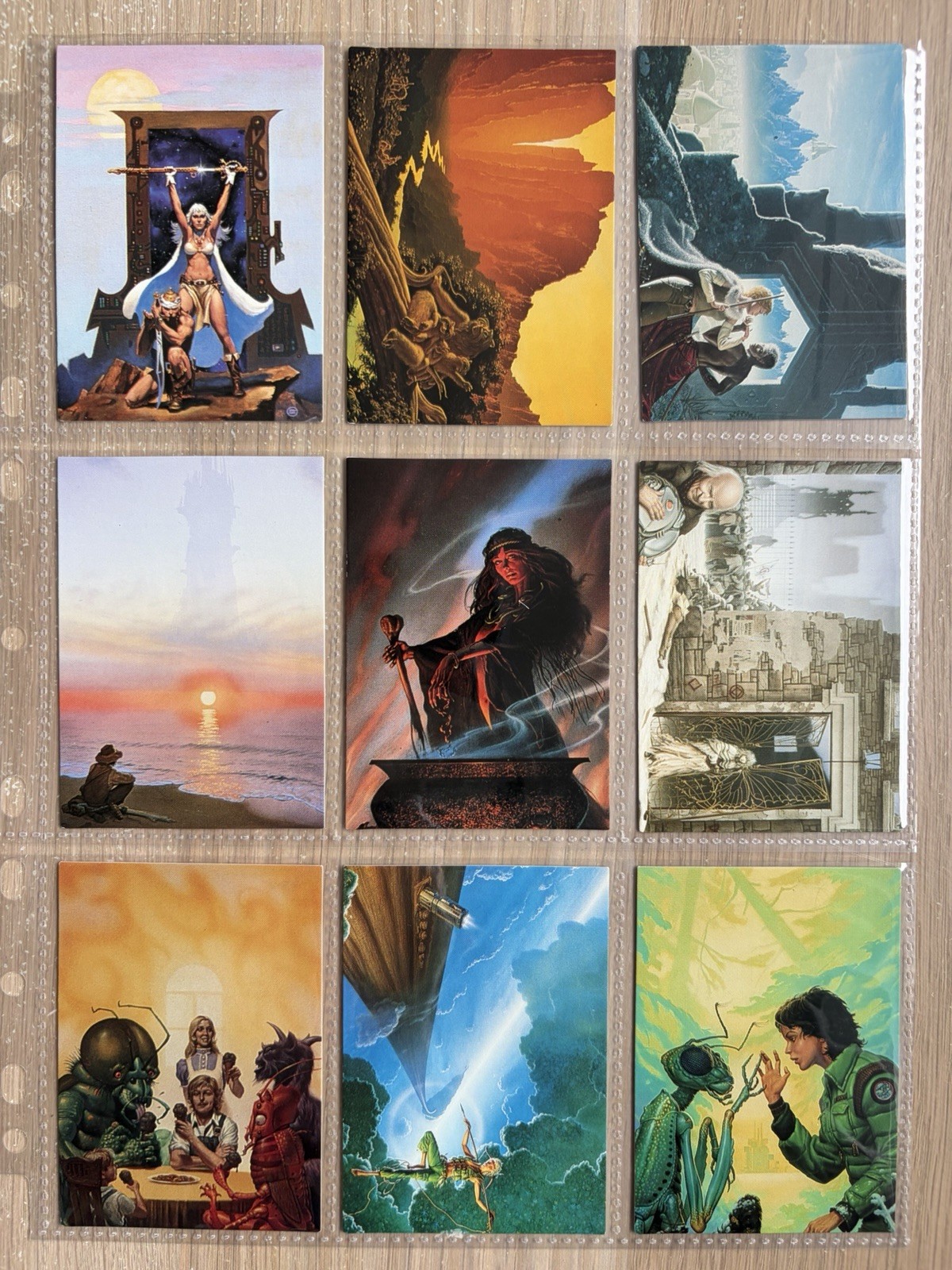 A Complete Set 90 Comic Images Trading Cards Michael Whelan Adventures Fantasy