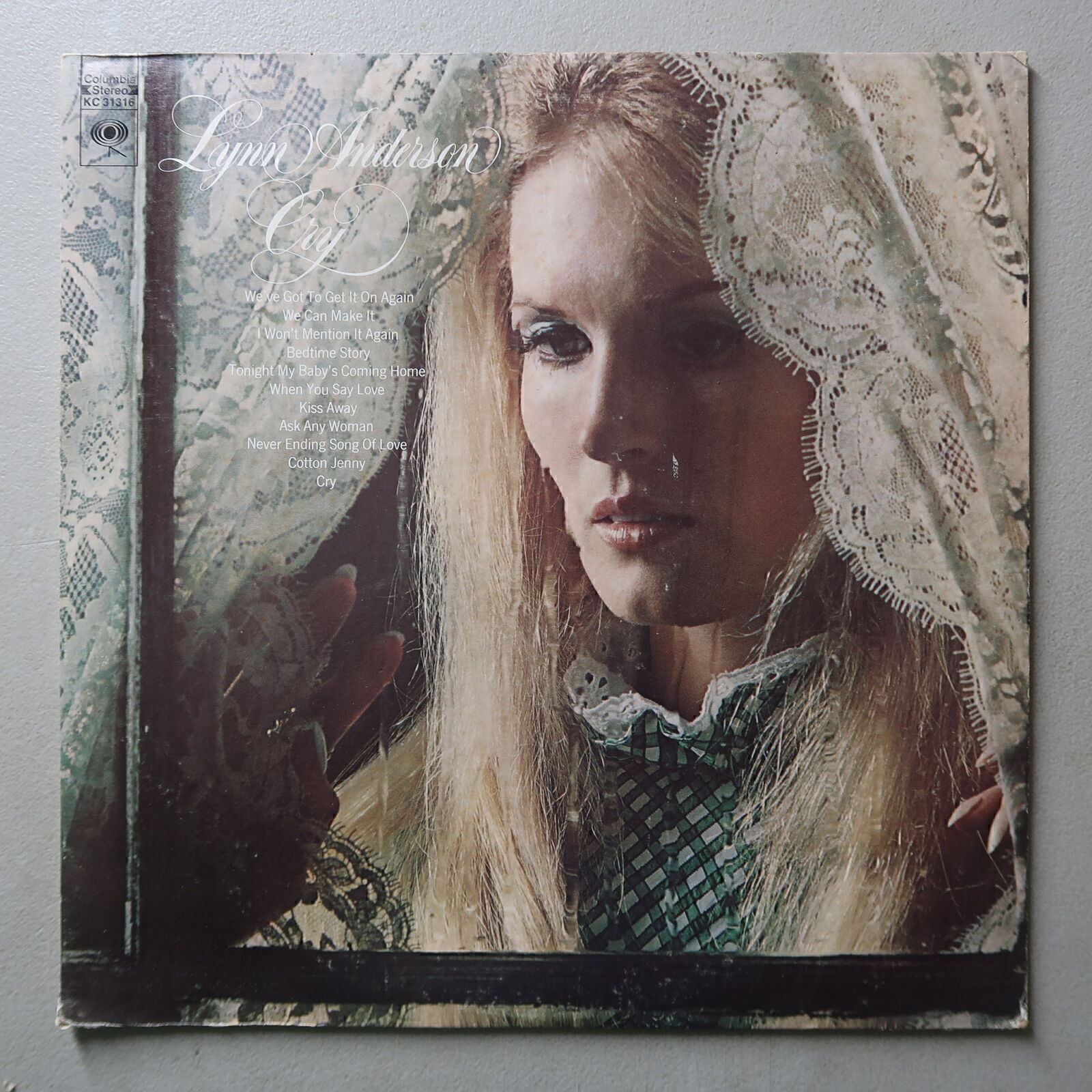 LYNN ANDERSON CRY VINYL LP COLUMBIA VG 72