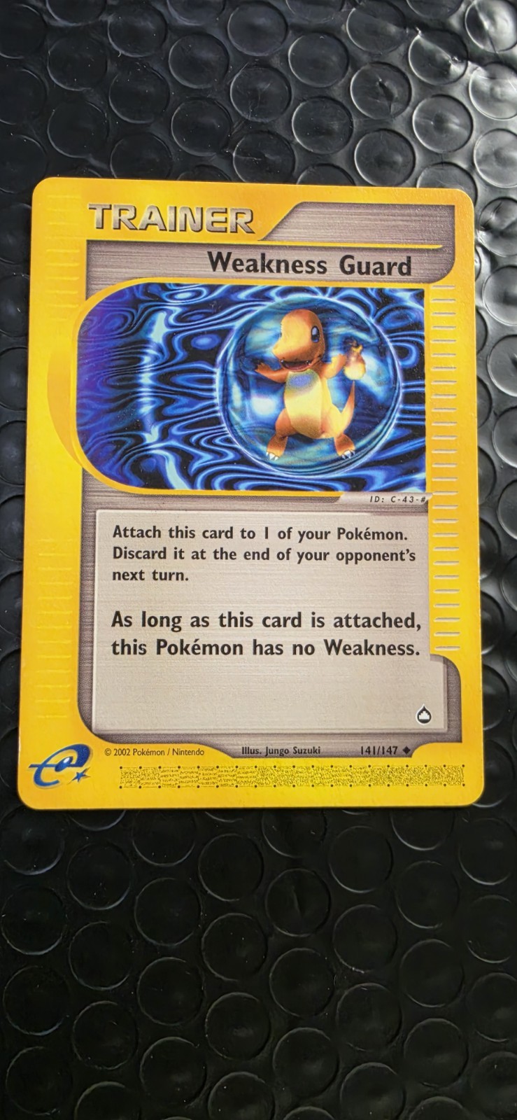 Pokemon TCG Weakness Guard Aquapolis 141/147 Non Holo Bubble Charmander 2002