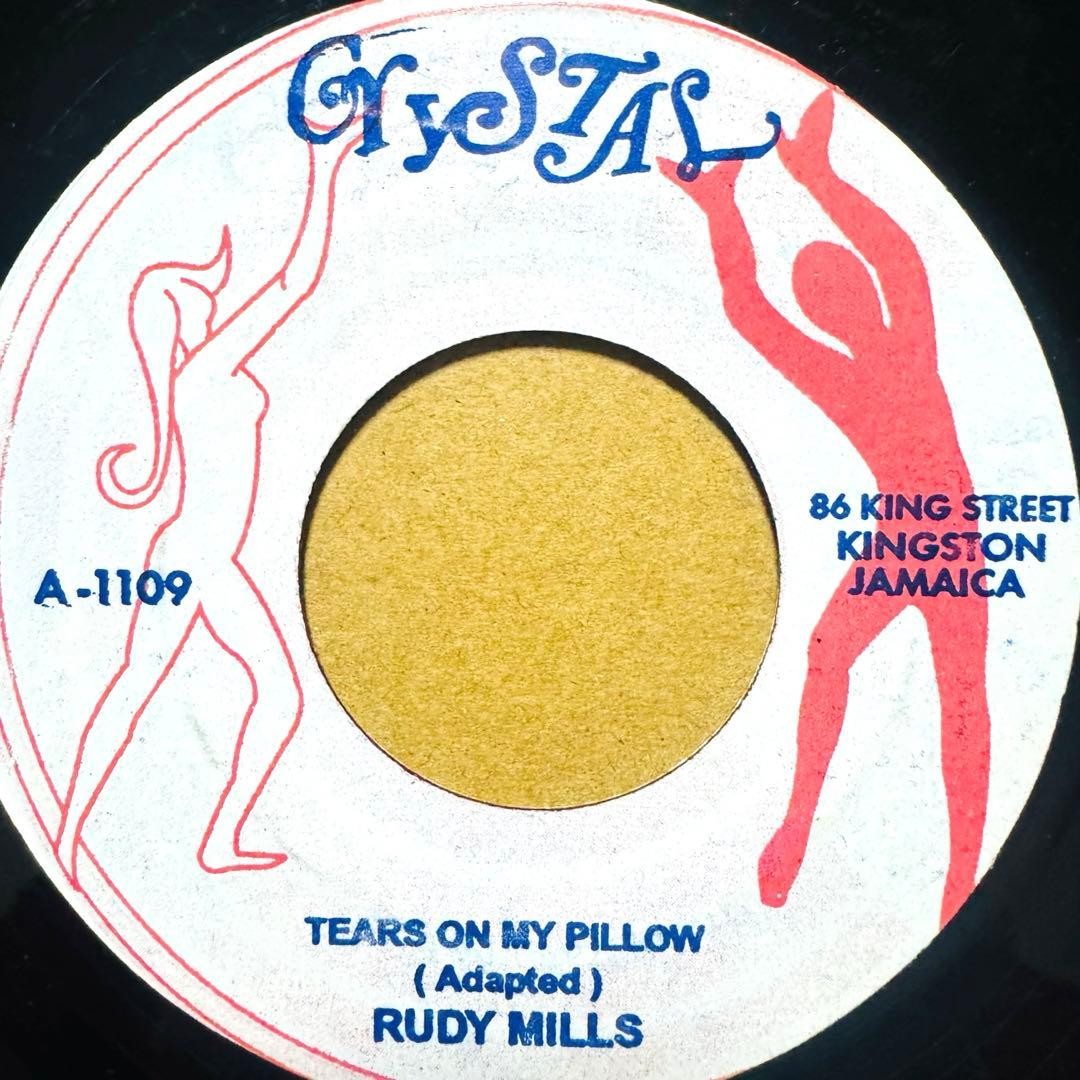 Rudy Mills Tears On My Pillow 7" Vinile Reggae Singolo Usato Cimarons B-Side