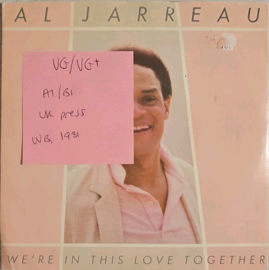 Al Jarreau We're In This Love Together Vinyl Record 7" VG/VG+ K17849 1981