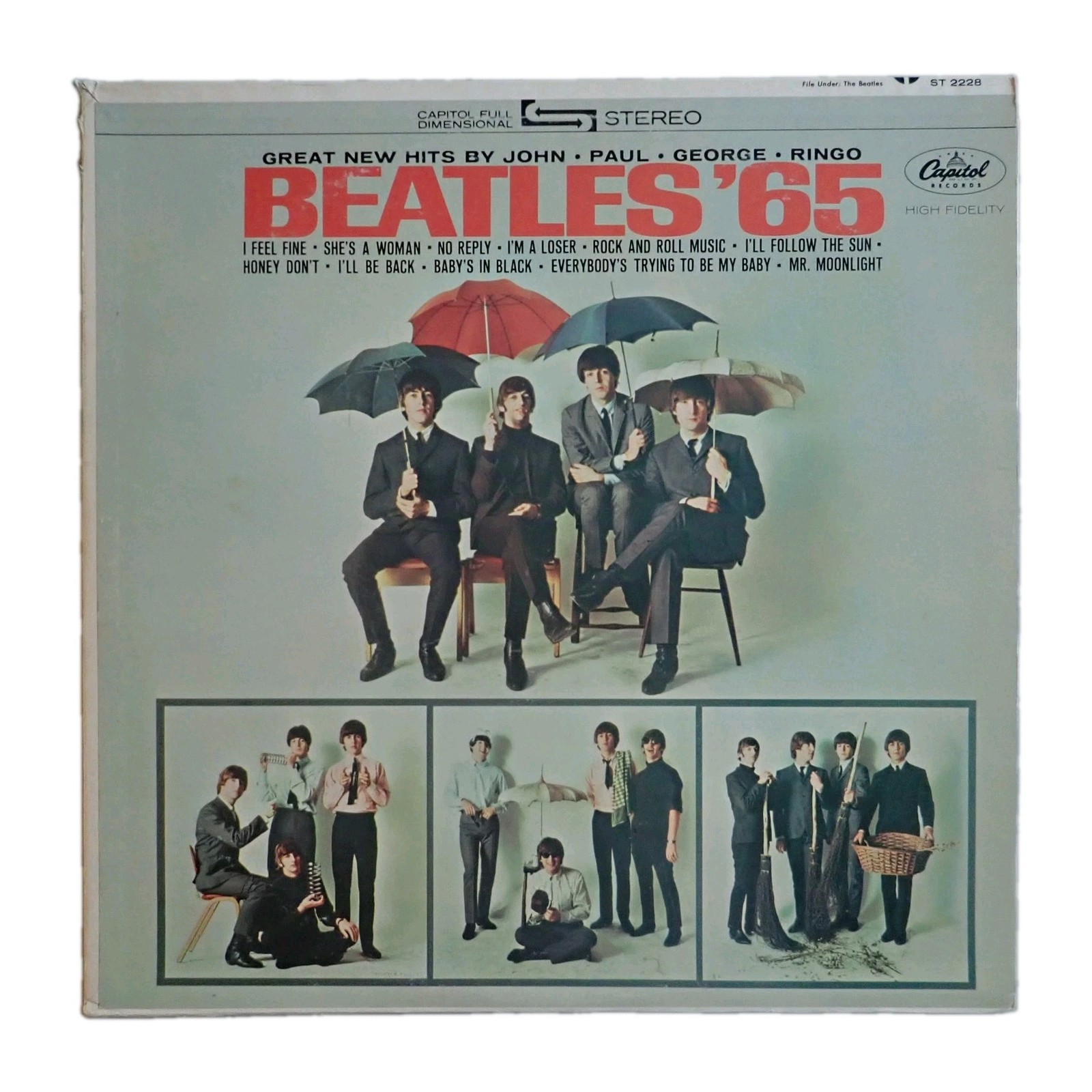 The Beatles Beatles 65 Vinyl LP 1976 Orange Capitol Reissue ST-2228 LA Press NM