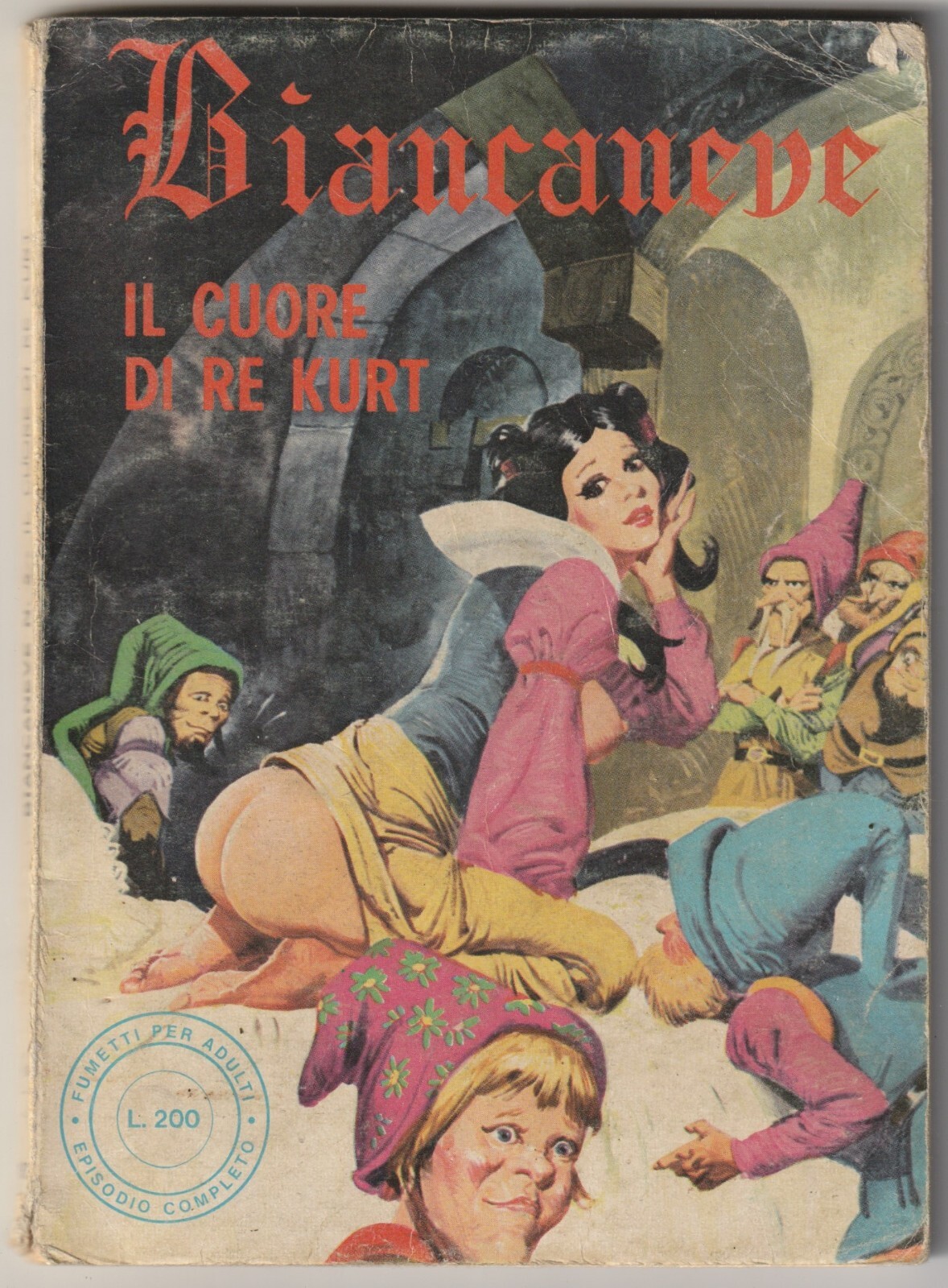 ✪ BIANCANEVE #5 Il cuore di re kurt, Edifumetto 1973 FUMETTO TASCABILE Z2-