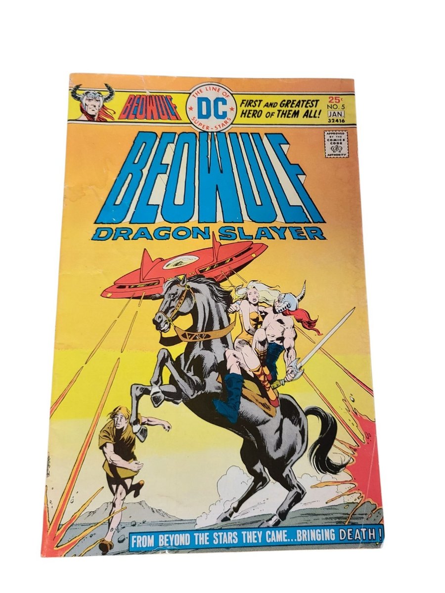 DC Beowulf Dragon Slayer #5 fumetto 1976 Villamonte Dick Giordano COPIA LETTORE