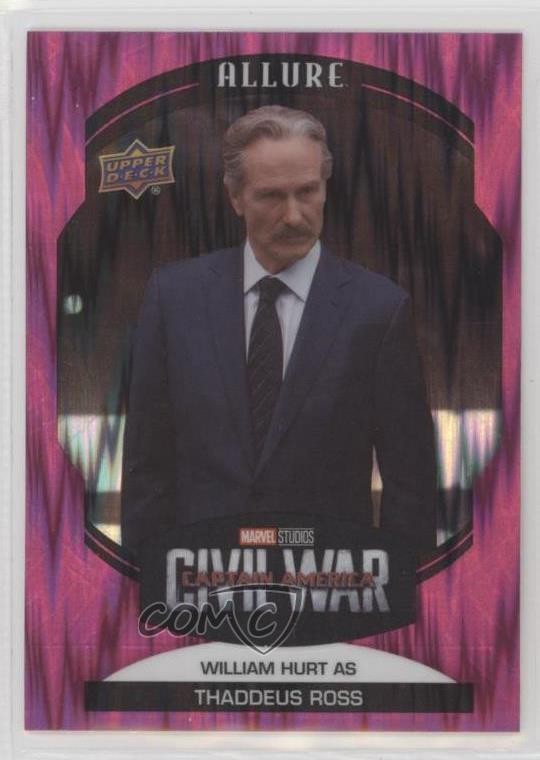 2022 Upper Deck Marvel Allure Magenta William Hurt as Thaddeus Ross #44 02aj