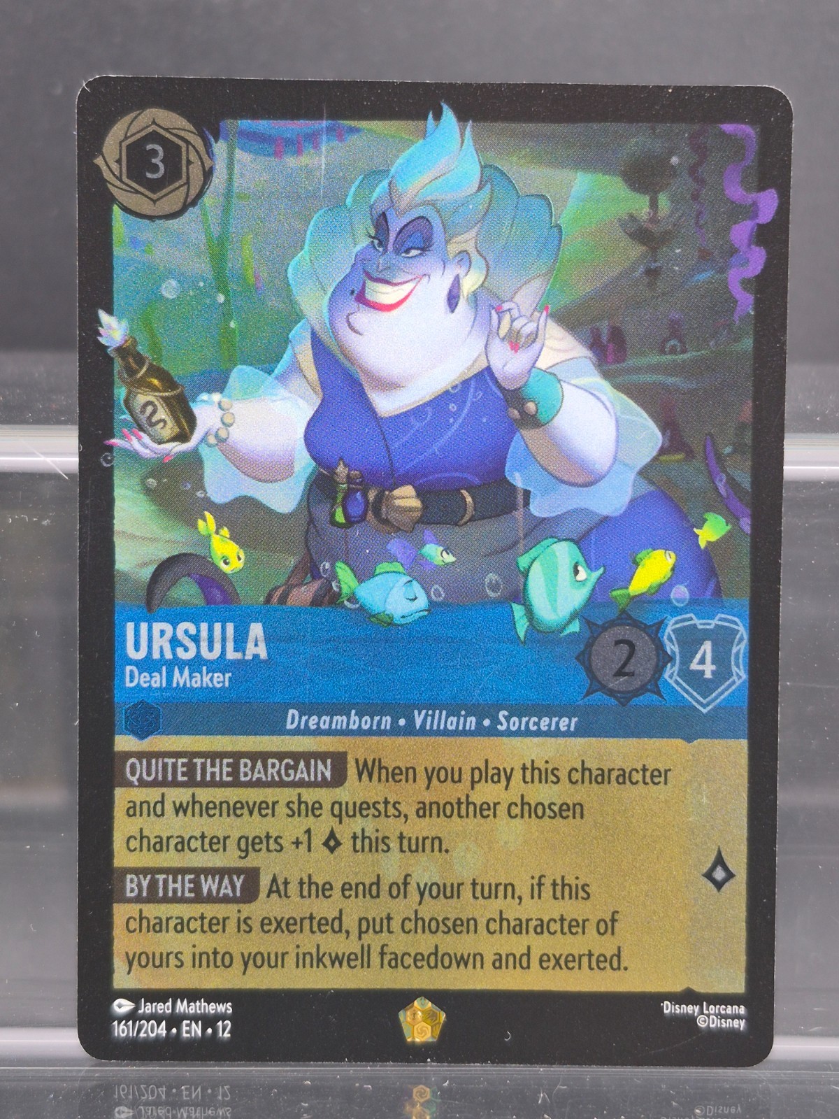 Disney Lorcana Ursula - Deal Maker 161/204 Wilds Sconosciuto Leggendario Cold Foil