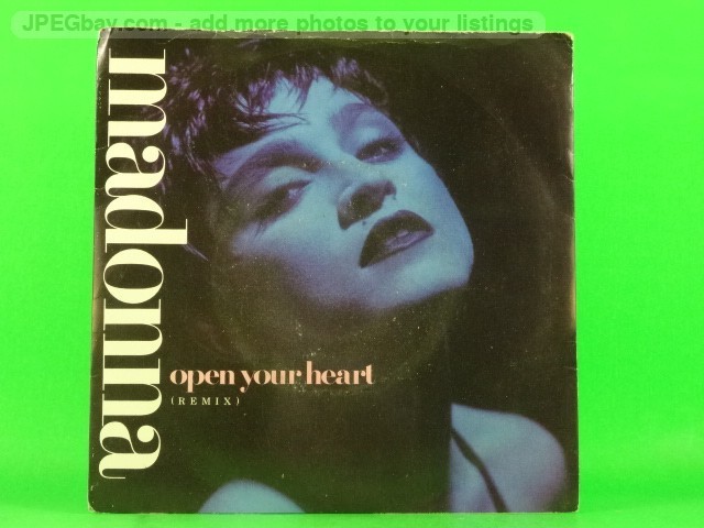 MADONNA OPEN YOUR HEART (PICTURE SLEEVE) (137) 7" SIRE