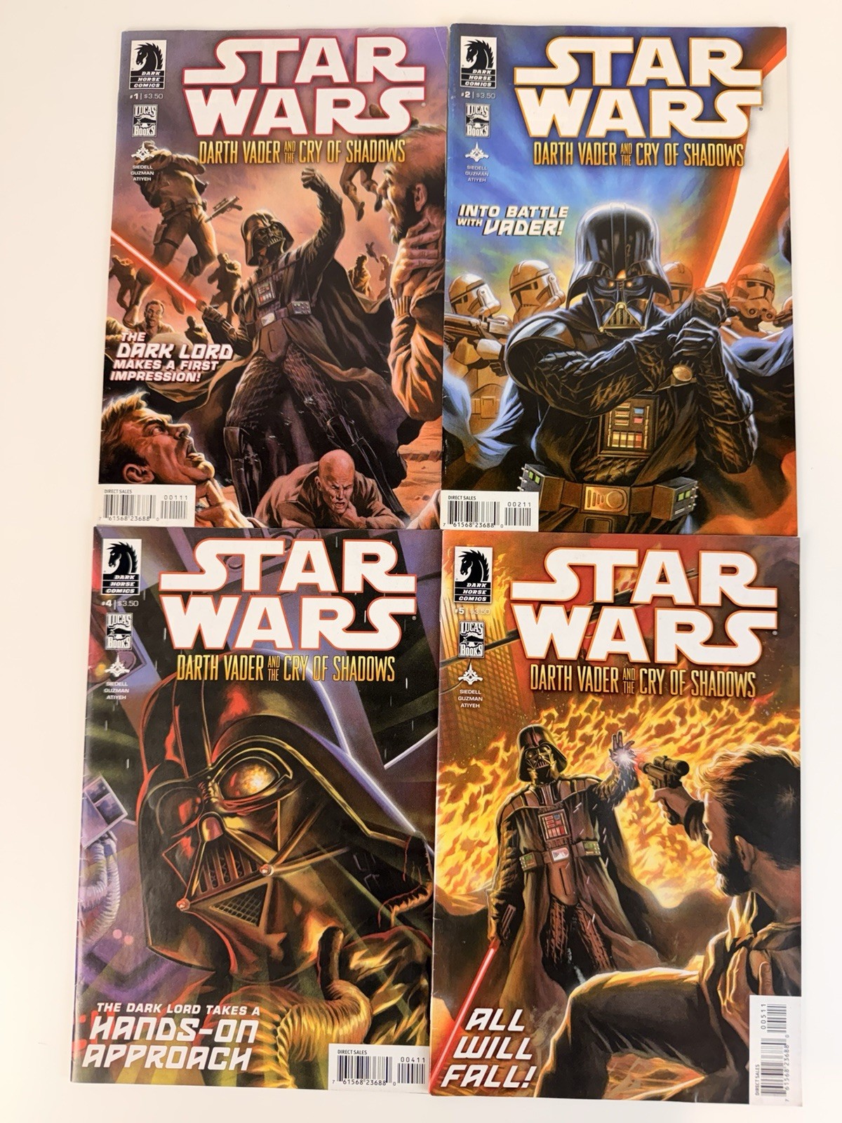 Star Wars Darth Vader e Cry Of Shadows #1-2, 4-5 • Dark Horse • 2013