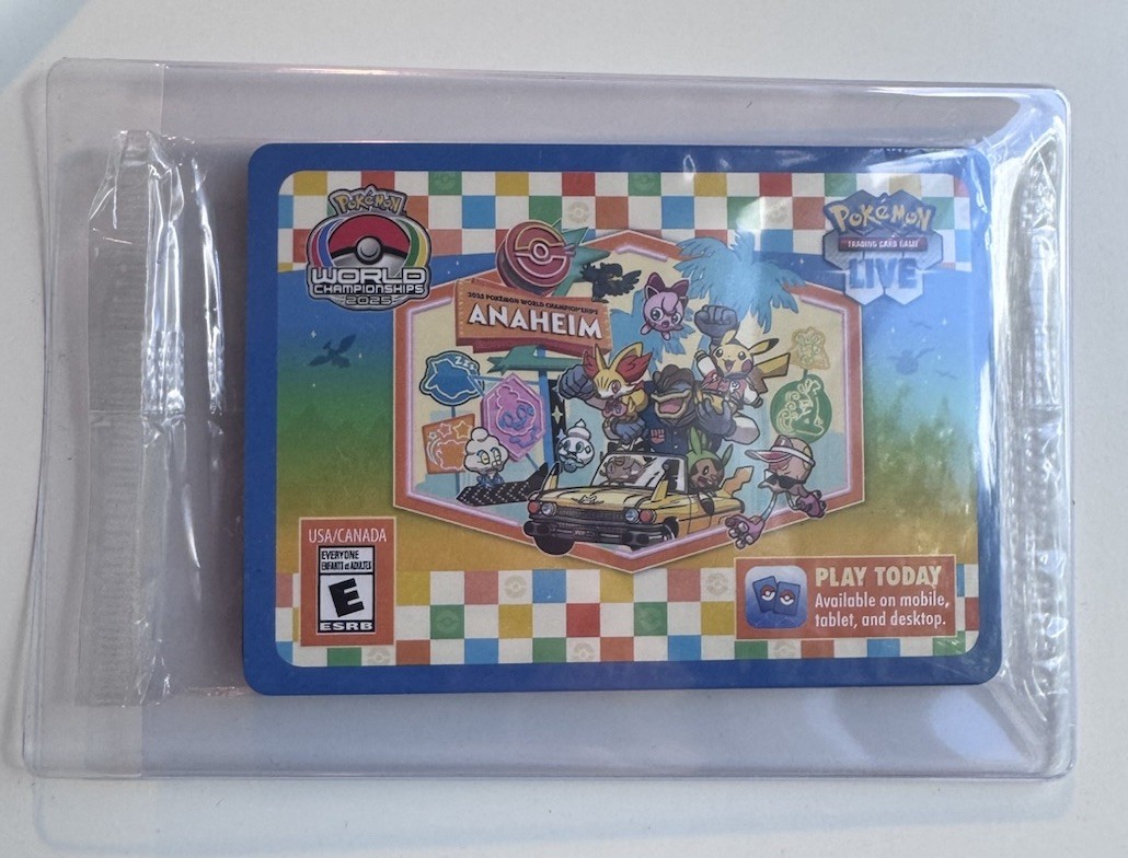 Pokemon Campionato del Mondo 2025 Paradise Resort SVP 224 Anaheim Promo-Sigillato
