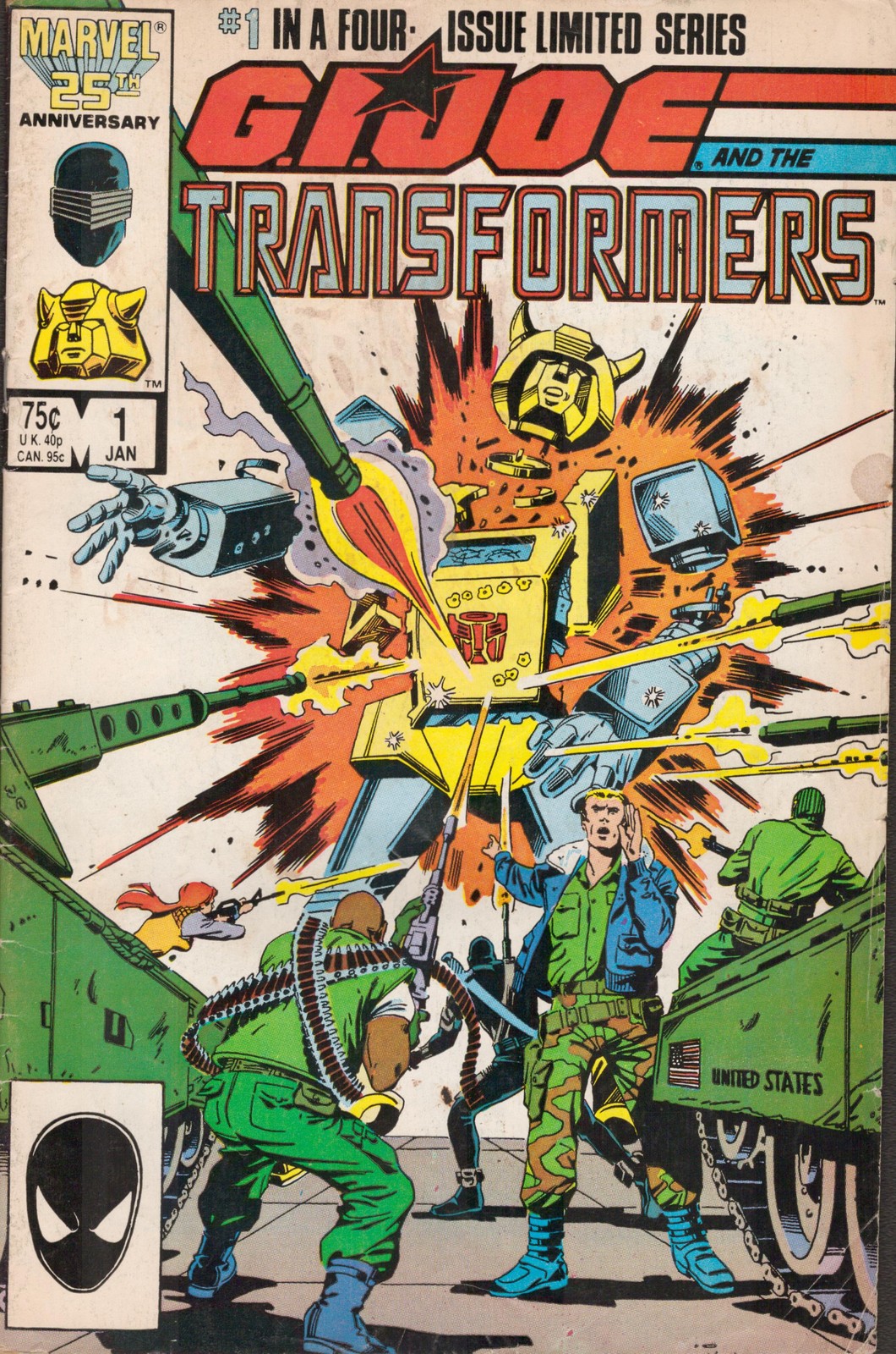 50903: MARVEL GI-JOE E I TRASFORMATORI #1 grado fine meno