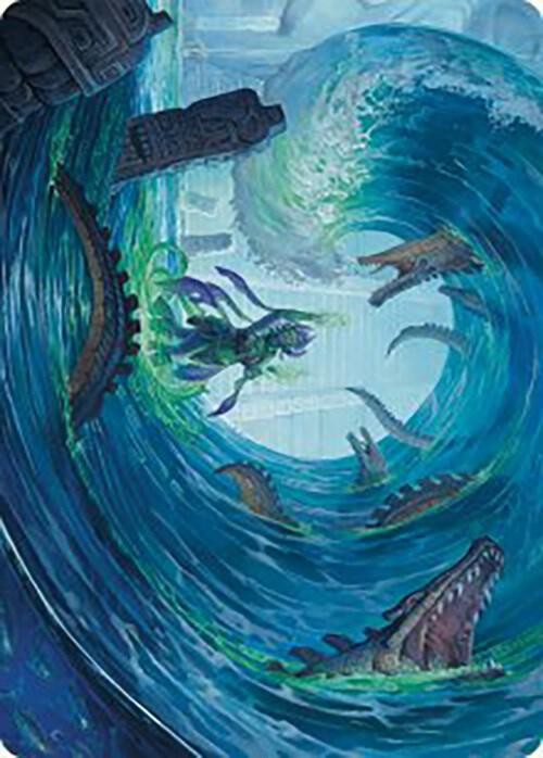 Wave Goodbye Art Card 76 Art Series: The Lost Caverns of Ixalan Magic: The Gathe