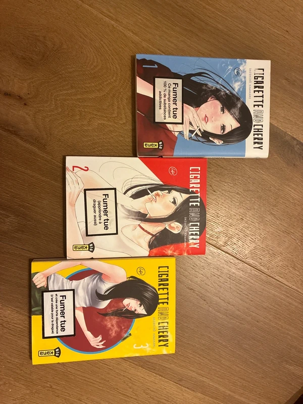 Manga cigarette and cherry