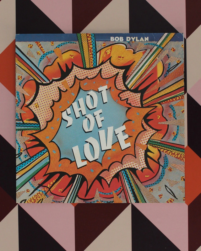 Album "Shot of Love" di Bob Dylan, 1981. Etichetta: CBS.