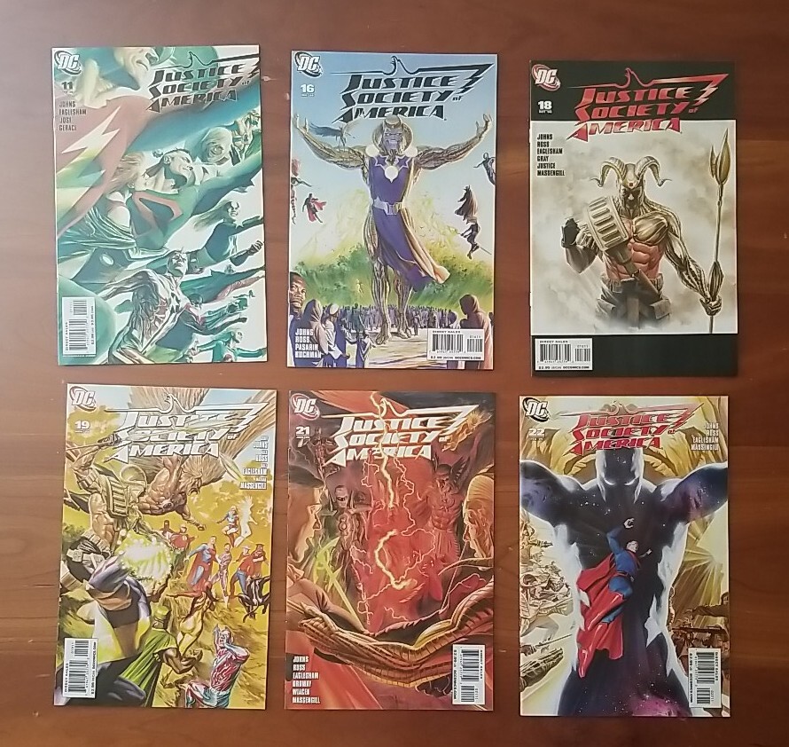 Justice Society of America #11, 16, 18-19, 21,22 DC 1991 DC Lotto di 6