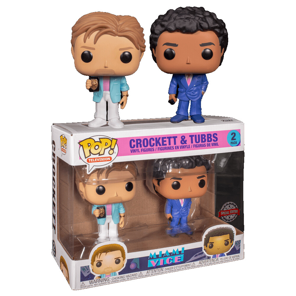 Miami Vice Funko Pop Retro 80's TV Show Crockett Tubbs Exclusive 2 figure Pack