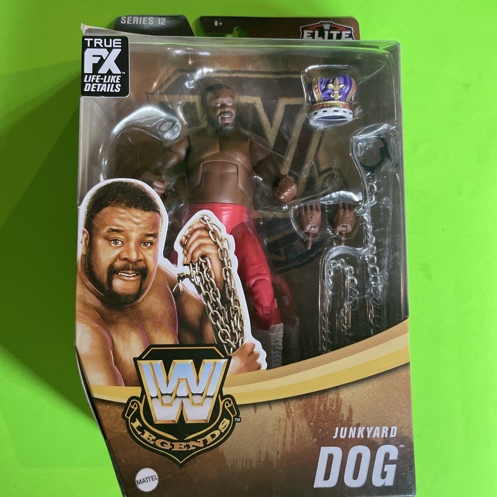 WWE CHP26 Mattel Elite Collection Series Junkyard Dog Box leggermente danneggiato