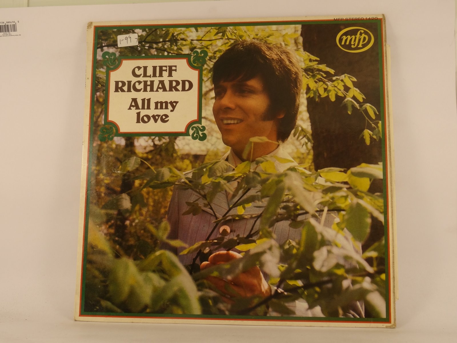 CLIFF RICHARD ALL MY LOVE (435) LP MUSIC FOR PLEASURE