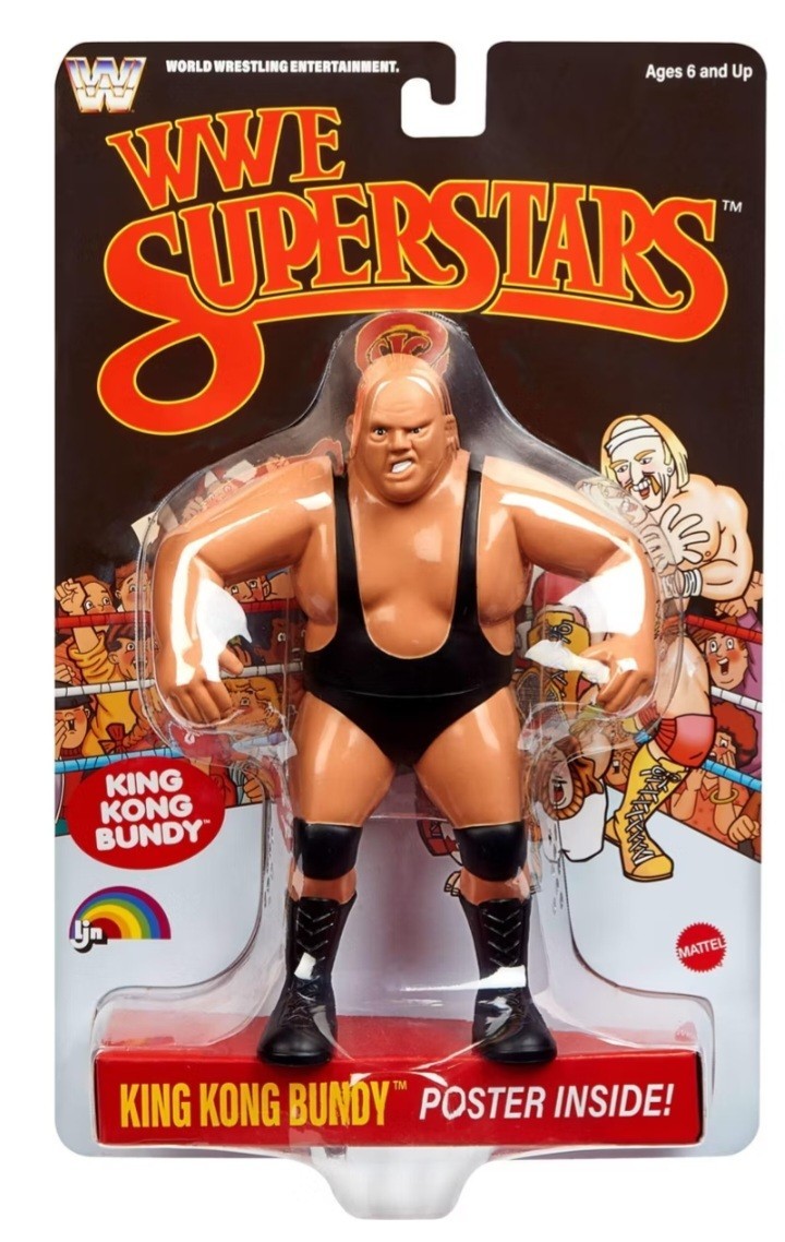 Mattel WWE Superstars King Kong Bundy Action Figure Esclusiva Black Card Chase