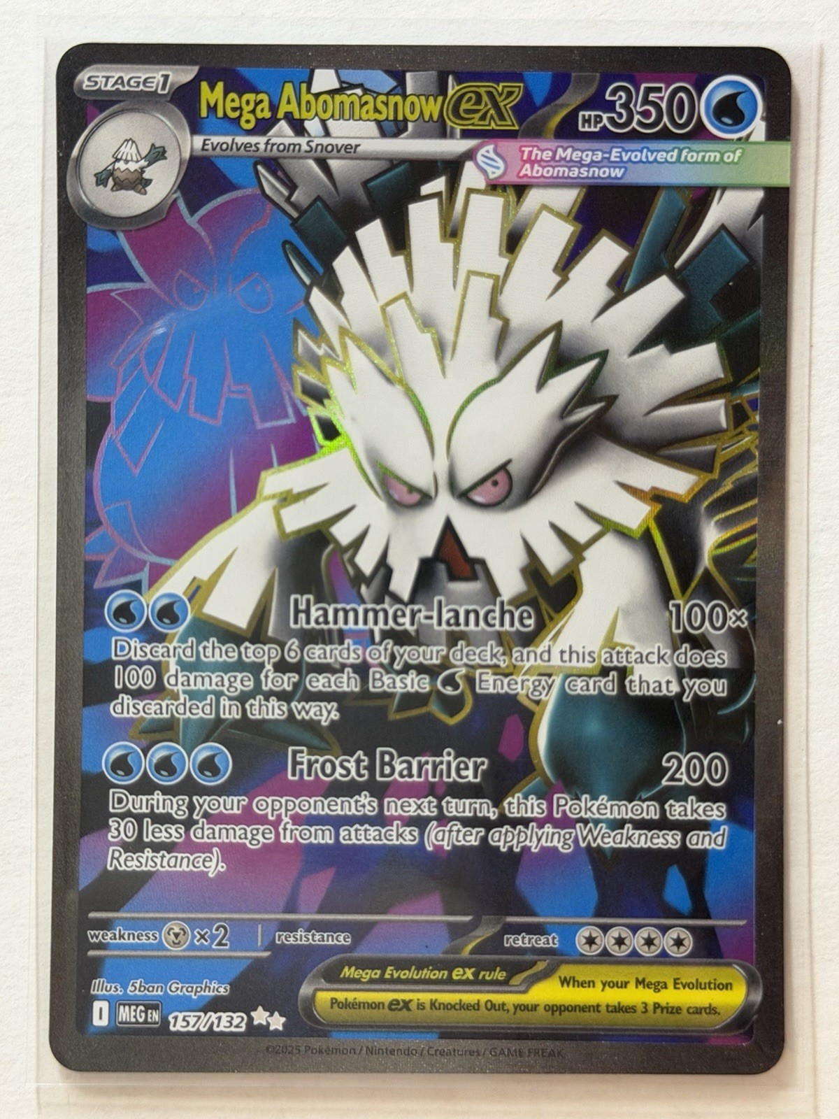 Mega Abomasnow ex 157/132 Ultra Rare Mega Evolution Pokemon NM