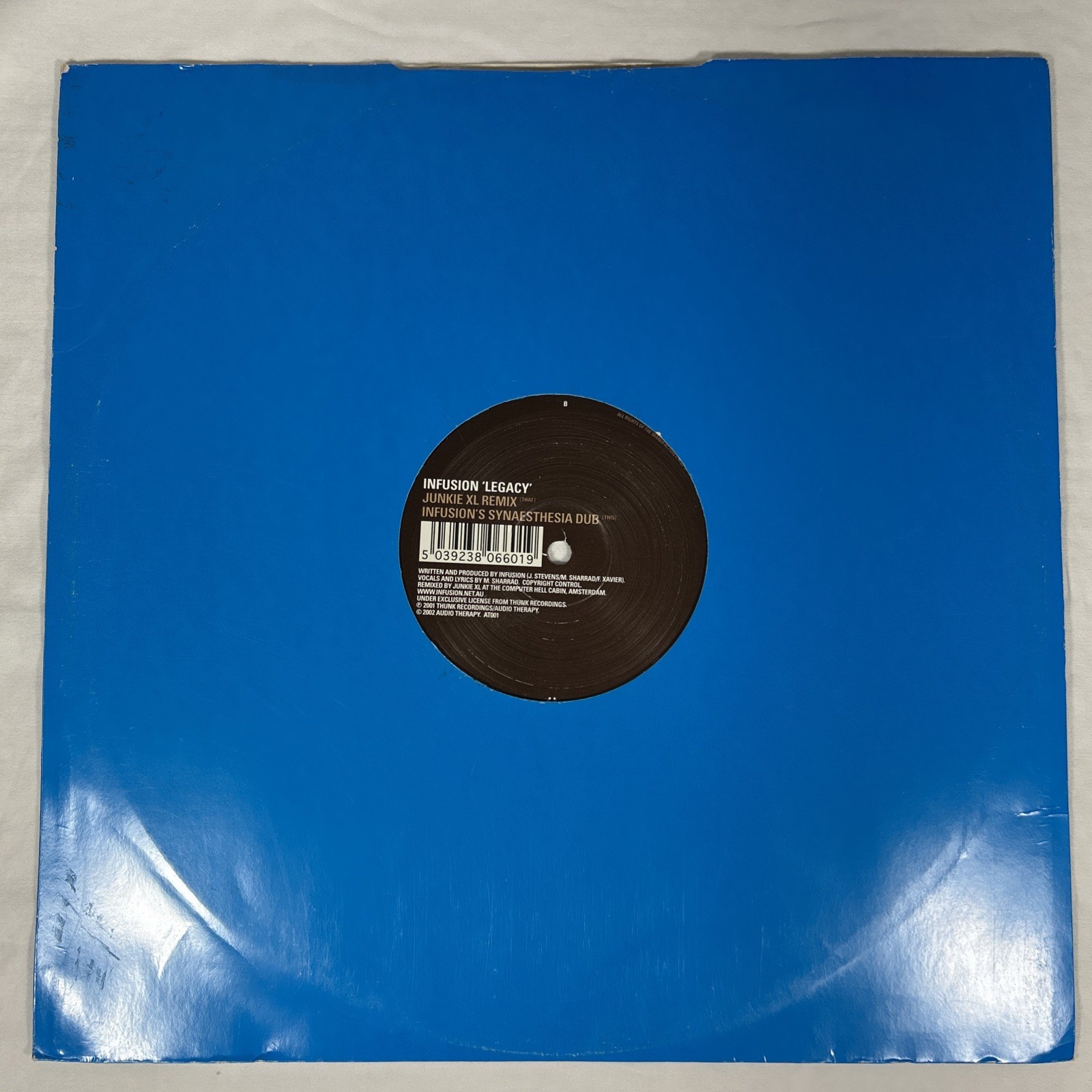 Infusion - Legacy - 12" Vinyl - 2003 Audio Threrapy - Progressive House / Breaks