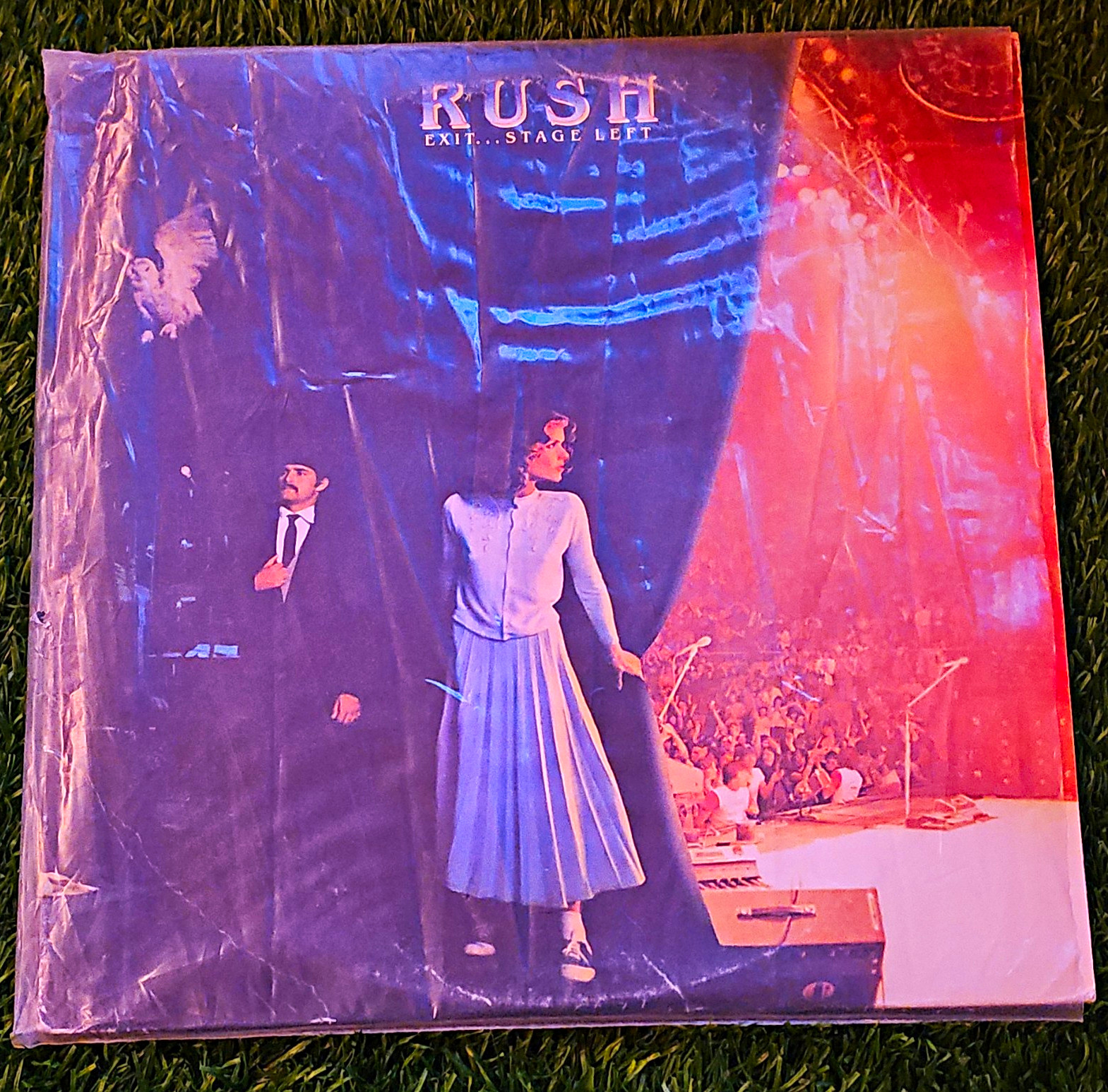 Rush Exit...Stage Left Mercury 12" LP Rock Black Vinyl Cardboard Sleeve