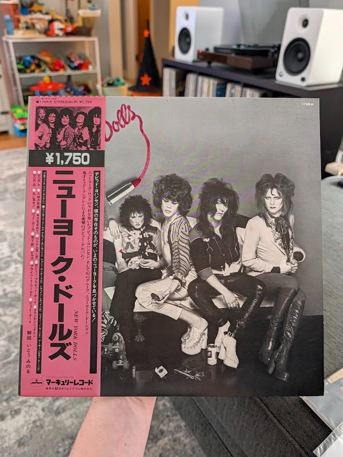 NEW YORK DOLLS S/T MERCURY 175R8 Japan Insert 1979 EX VINYL LP