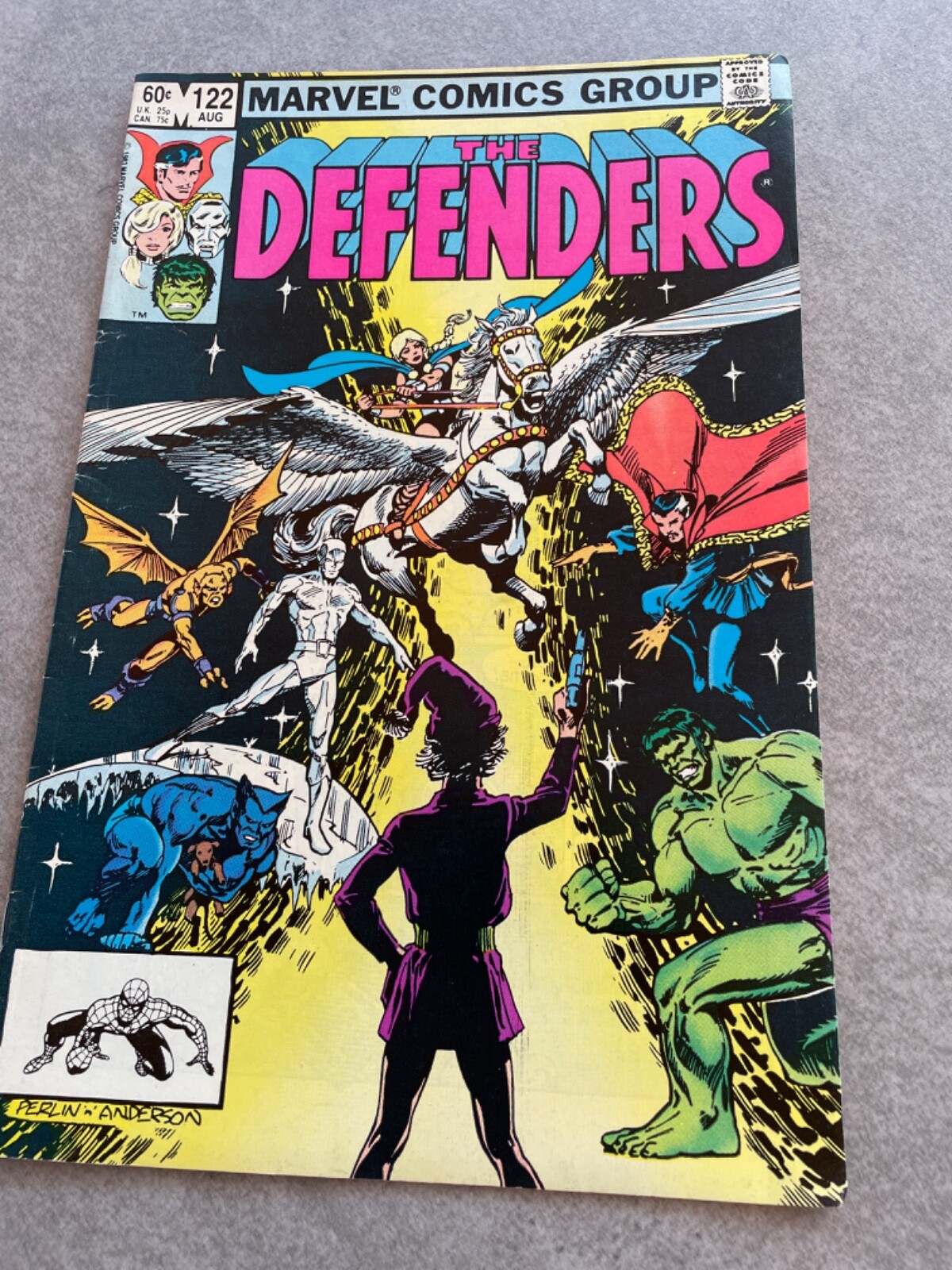 Comic Defenders # 122 Comic Book 1983 Don Perlin Marvel