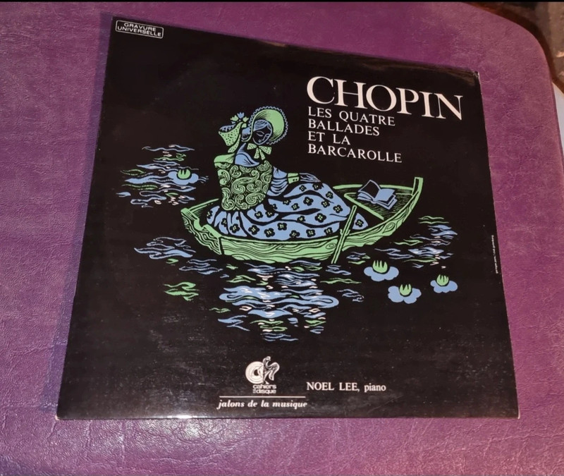 Disque vinyle 33 tours Chopin , les 4 ballades et la barcarolle