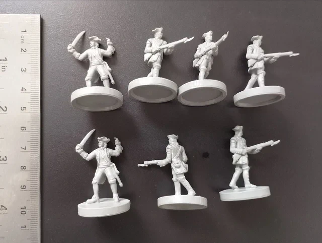 Skull Tales Redcoat Miniatures Soldiers and Officers Plastic 28mm