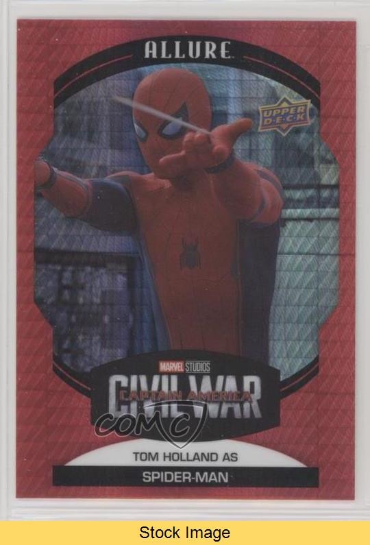 2022 Upper Deck Marvel Allure Red Prism as Spider-Man Tom Holland #43 READ 2ld