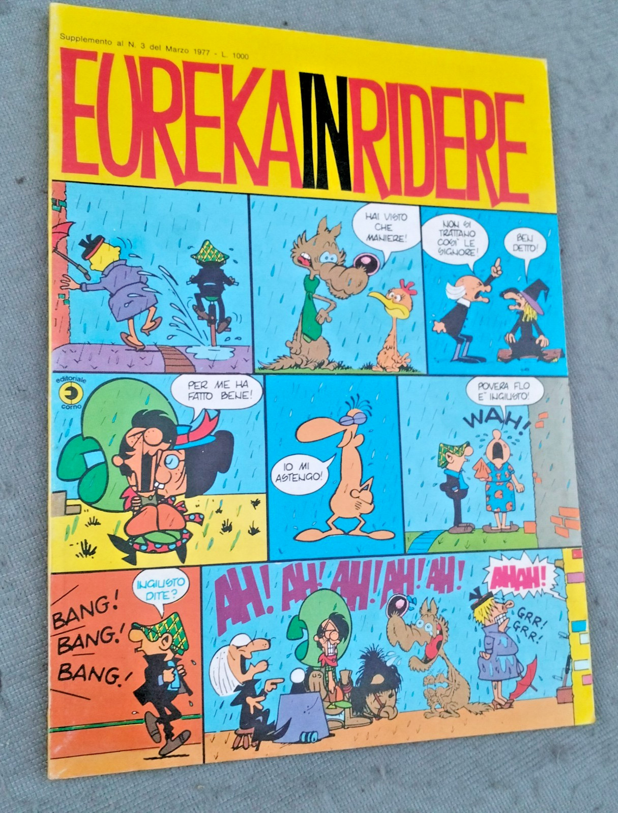 EUREKA  IN RIDERE -CORNO-35°  SUPPLEMENTO AL N° 3 - 1977- COME NUOVO