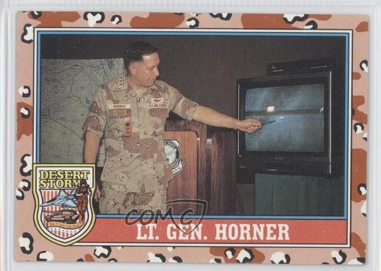 1991 Topps Desert Storm tenente generale Charles A Horner Lt Gen #159 0b6
