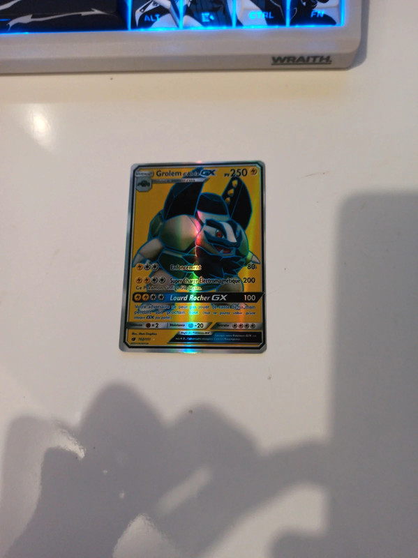 Carte pokémon grolem gx tres bonne état