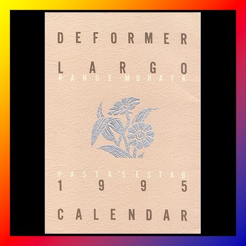 RANGE MURATA Deformer Largo ART BOOK 1995 Calendario DOUJINSHI Pasta's Estab C50