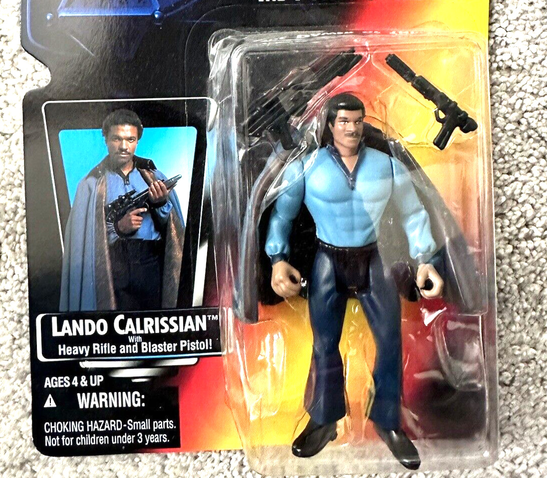 KENNER STAR WARS POTF 3,25 POLLICI LANDO CALRISSIAN NUOVO IN BOLLA E CARTONCINO 1995 CINA