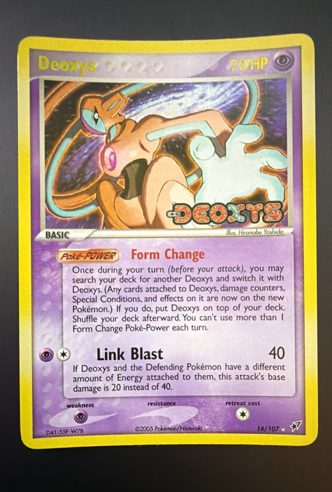 Deoxys (Normal Forme) 16/107 Deoxys Reverse Holo