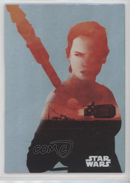 2015 Star Wars: Viaggio nel Risveglio della Forza Personaggio Silhouette Foils Rey 0h9f