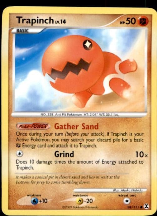 Trapinch 84/111 Common Rising Rivals NM
