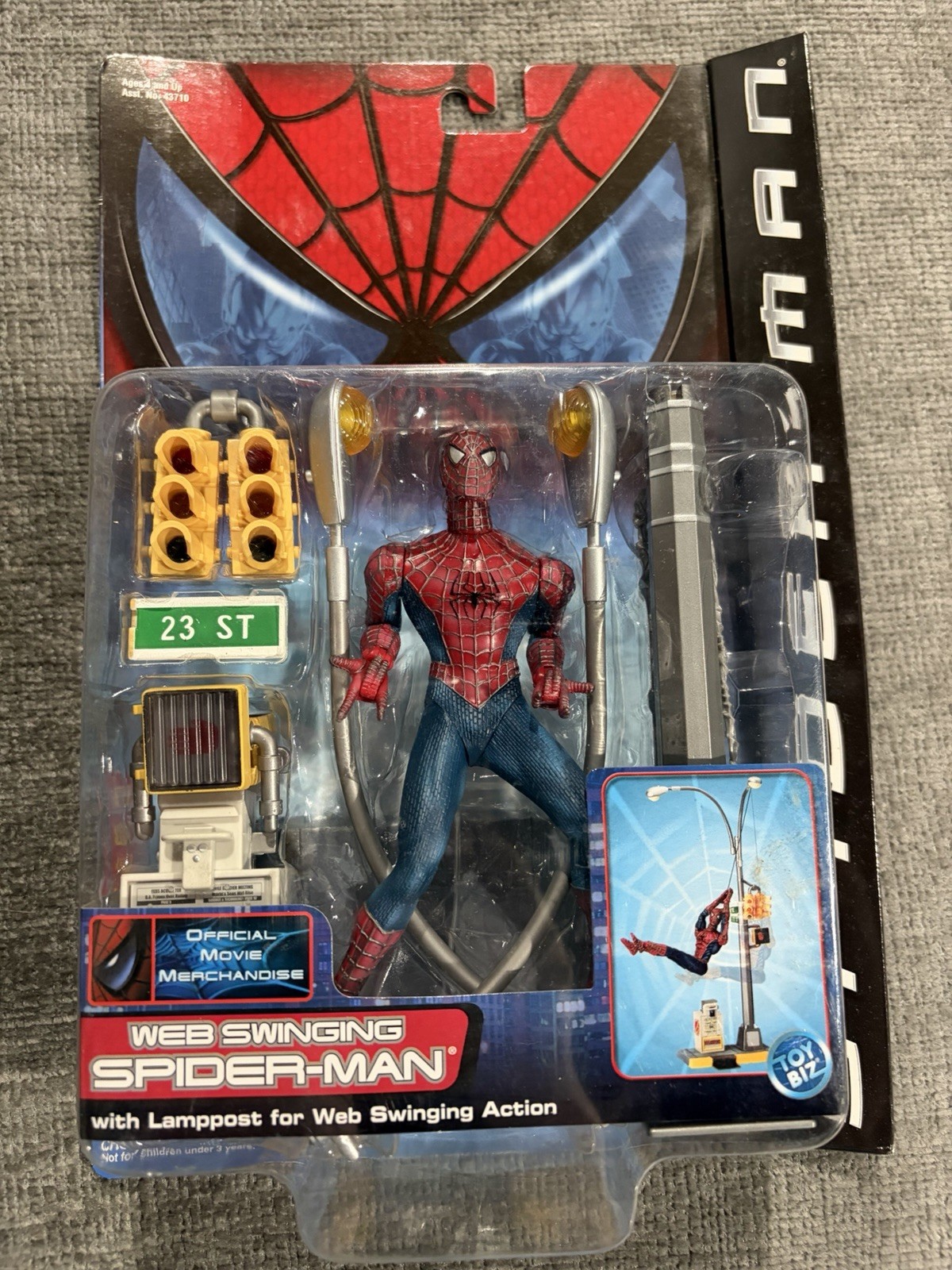 ToyBiz Spider-Man Movie Series 2 Web Swinging Lamppost per Web Swinging 2002